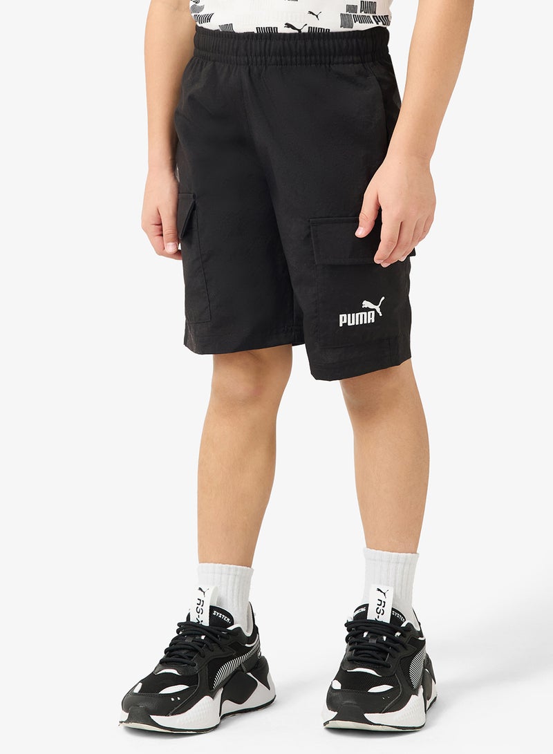 PUMA Youth Essential No. 1 Logo Woven Cargo Shorts - Image 1